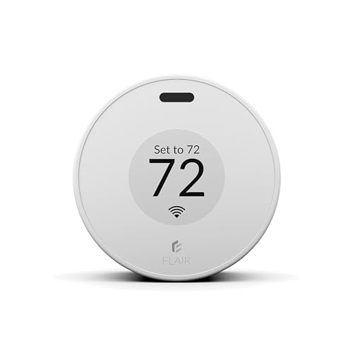 Flair Puck Wireless WiFi Smart Thermostat (White), for Flair Smart Vents or Mini Split Control. Compatible with Smart Thermostats and Voice Assistants.