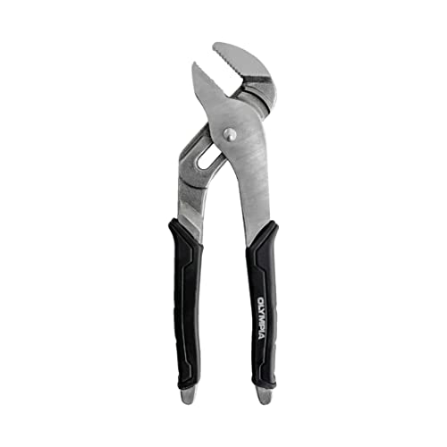 Olympia Tools Tongue and Groove Pliers, Straight Jaw Pliers with Cushion grip, 5 Jaw positions, 1.7