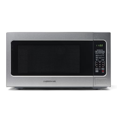 Farberware 1100W 2.2 cu ft Countertop Microwave Oven With Smart ...
