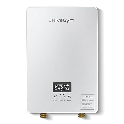 4500W Tankless Water Heater,110V Electric Water Heater With Digital Display,Frequency Conversion Instant Hot Water Heater,Instant Hot Water Heater On Demand Water Heater Under Sink With Control