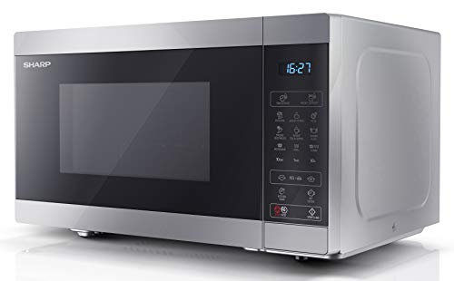 SHARP YC-MG81U-S 28 Litre 900W Digital Microwave with 1100W Grill, ...