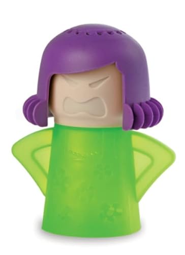 HORNO Angry Mama Microwave Oven Steam Cleaner and Disinfects With Vinegar and Water for Kitchens (Green)