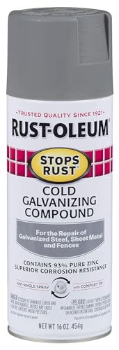 RUST-OLEUM COld Galvanizing Compound, Grays Flat Silver , 16oz. - 7785-830