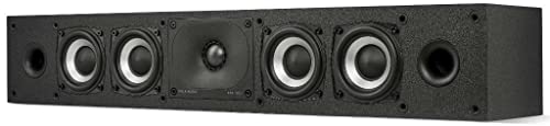 Polk Monitor XT35 Slim Center Channel Speaker - Hi-Res Audio Certified, Dolby Atmos & DTS:X Compatible, 1