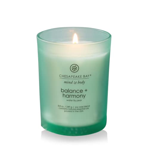 Chesapeake Bay Balance + Harmony Scented Candle, Water Lily Pear ...