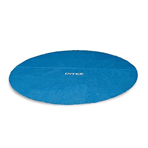 INTEX 28015E Solar Pool Cover: for 18ft Round Easy Set and Metal Frame Pools – Insulates Pool Water – Reduces Water Evaporation – Keeps Debris Out – Reduces Chemical Consumption