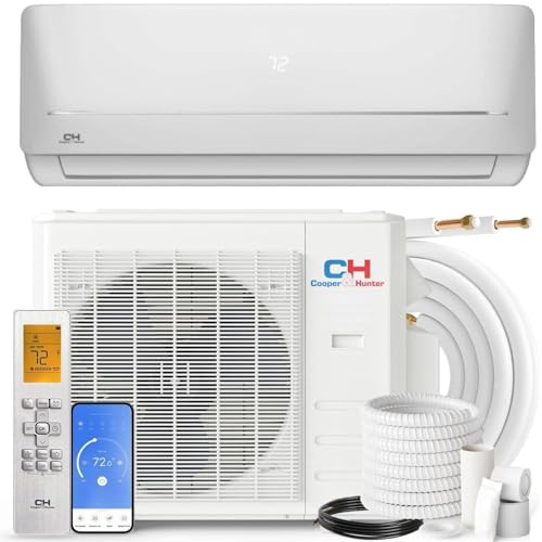 Cooper & Hunter MIA Series, Mini Split Air Conditioner and Heater, 12,000 BTU, 115V, 20.8 SEER2, Wall Mount Ductless Inverter Heat Pump System, Including 16ft Installation kit…