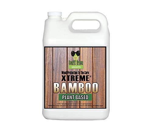 Seal It Green Xtreme BAMBOO – Plant Based, Non-Toxic Wood Sealer. Helps Protect All Wood Types from Water Damage, Cupping, Cracking and The Sun. Deep Penetration Formula Helps Protect Wood For 15+ Yrs