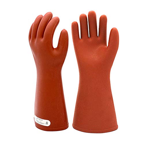 ShuangAn Electrical Insulated Rubber Gloves Electrician 12KV High Voltage Safety ...