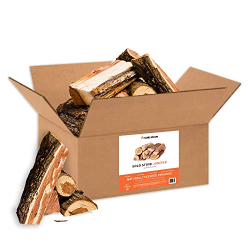 Solo Stove Juniper Firewood for Outdoor Wood Burning Fire Pits and Backyard Fire Pits 100% Natural Juniper Aromatic Firewood Kiln-Dried 6-8 Logs (.5 cu ft)
