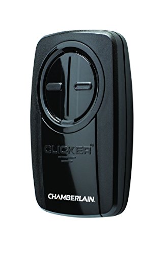 Chamberlain KLIK5U-BK2 Garage Door Opener, Universal Remote Control, Black - Quantity 1