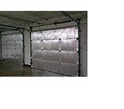 White Reflective Foam Core 2 Car Garage Door Insulation Kit 16FT x 8FT R Value 8.0 Made in USA New & Improved Heavy Duty Double Sided Tape (Also FITS 16X7) (One Pack)