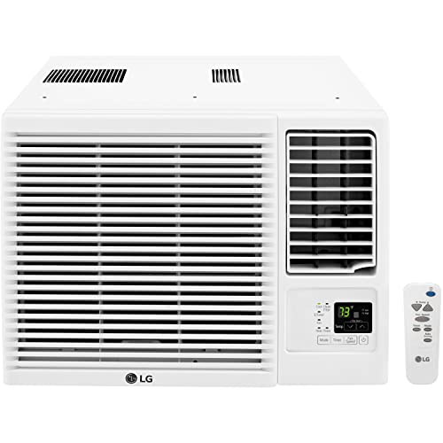 LG 23,000 BTU Window Air Conditioner with Heat, 230V, AC Heater Combo Window Unit for Rooms up to 1400 Sq. Ft., Perfect for Living Room, Den, Bedroom, or Office, AC Heater Window Unit with Remote