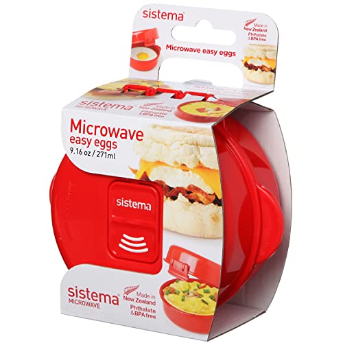 Sistema Microwave Egg Cooker and Poacher with Steam Release Vent, ...