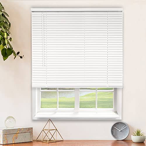 CHICOLOGY Blinds for Windows , Mini Blinds , Window Blinds , Door Blinds , Blinds & Shades , Camper Blinds , Mini Blinds for Windows , Horizontal Window Blinds , Gloss White, 36