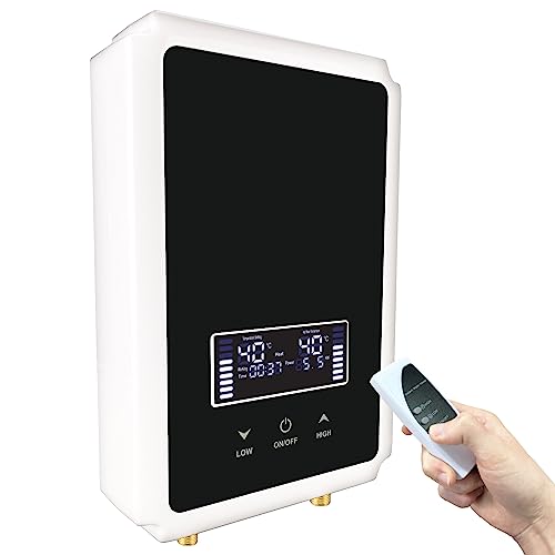 Tankless Water Heater Electric 110v,5.5kw On Demand Instant Water Heater With Remote Control