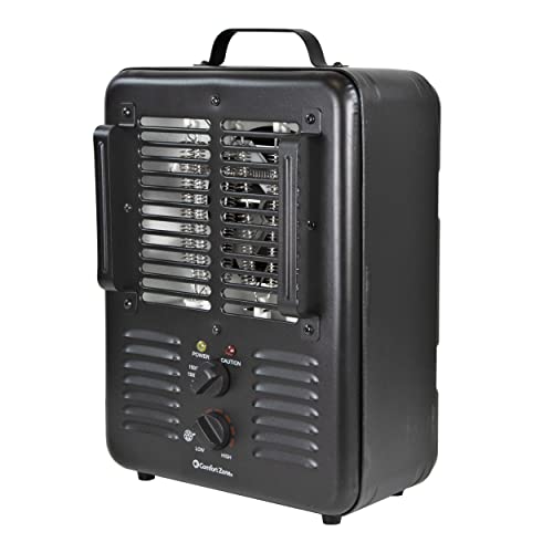 Comfort Zone Electric Portable Milkhouse Style Utility Space Heater with ...