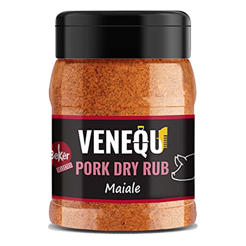VENEQU BBQ MAIALE DRY RUB 150 gr | Mix di spezie per Barbecue | Ideale per Pork Ribs e Pulled Pork | Marinatura a secco di alta qualità | Ricetta originale Made in Italy