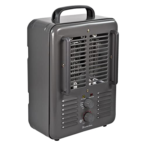 Comfort Zone Electric Portable Milkhouse Style Utility Space Heater with ...