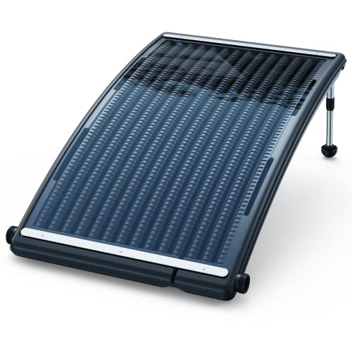 YOWPSY Curve Solar Pool Heater, Made for Above-Ground and Inground Pools, Includes 2 Adapters, 2 Hoses & Clamps