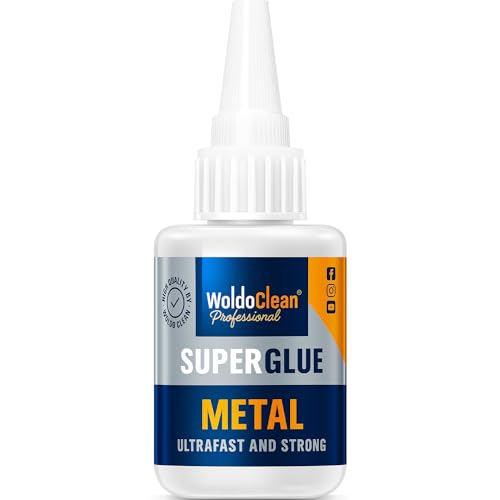Super Glue for Metal and Stainless Steel 25g - for Instant Strength, Waterproof, Heat-Resistant, Clear Glue with Precise Nozzle