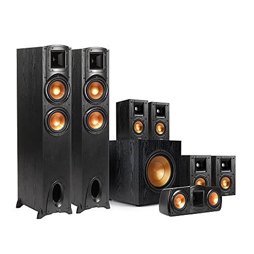 Klipsch Synergy Black Label F-200 7.1 Powerful and Efficient Home Theater System with 12