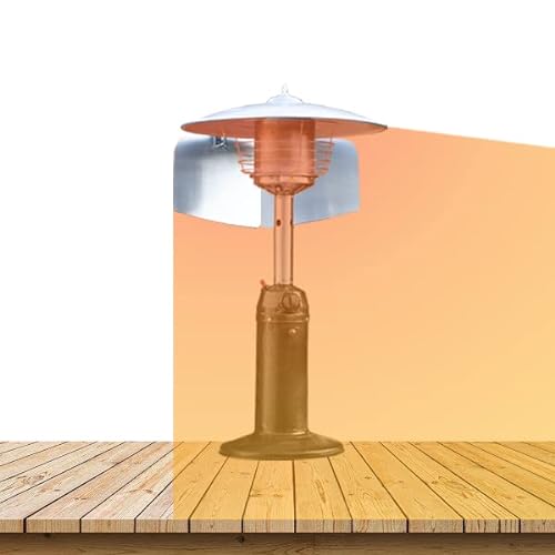 SWEET HEAT TABLE TOP - Foldable Heat Focusing Reflector - Universal-Fit for Small Patio Heaters - Light Weight, Aluminum,