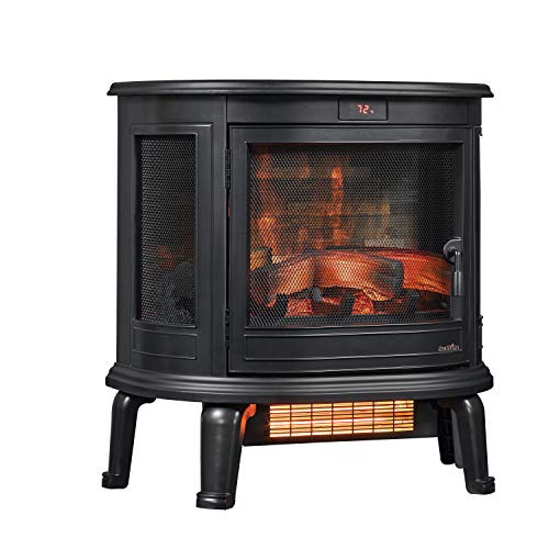 Duraflame Infrared Quartz 3D 1500 W Black Curved Front Infrared ...
