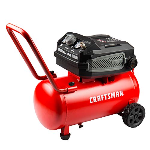 Craftsman Air Compressor, 10 Gallon 1.8 HP Max 175 PSI Pressure, Powerful and Portable Oil Free Compressor, Maintenance Free, for Home, Garage, Workshop, Model: CMXECXA0201041