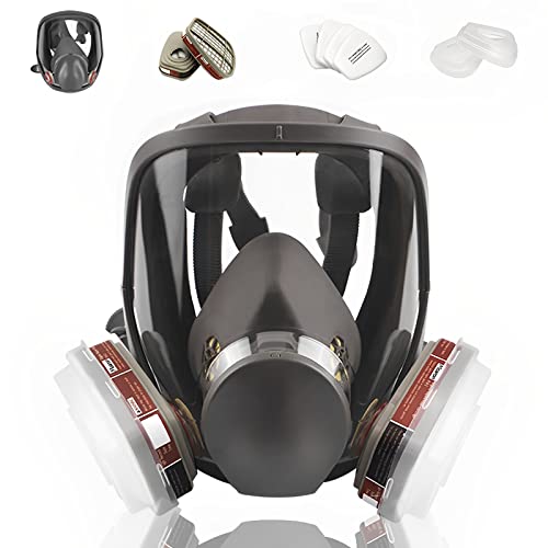 MOARON Full Face Respirаtor Reusable, Organic Vapor Respirаtor Compatible with Particulate Filter, Protection for Painting, Machine Polishing, Welding, Same as 6000 6800 7800 FF-400 V-Series