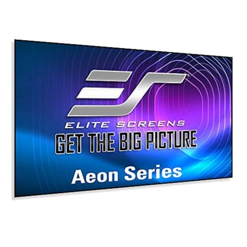 Elite Screens Aeon Series, 200-inch 16:9, 8K / 4K Ultra HD Home Theater Fixed Frame EDGE FREE Borderless Projector Screen, CineWhite UHD-B Front Projection Screen, AR200WH2