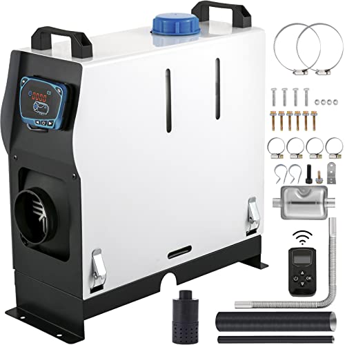 VEVOR Diesel Air Heater All In one, One Air Outlet, 8KW Diesel Heater 12V, Fast Heating, Diesel Parking Heater with Red LCD Switch, Remote Control For Car, RV Truck, Boat, Campervans and Caravans