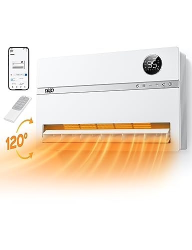 Dreo Smart Wall Heater, Electric Space Heater for Bedroom 1500W, ...