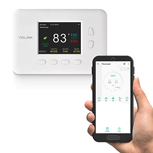 YoLink Smart Thermostat, Now Heat Pump Compatible, Android & iOS ...