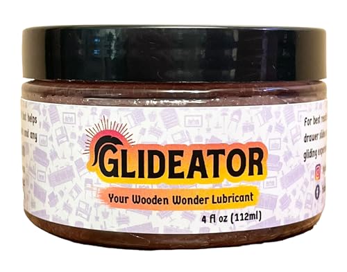 Glideator Wood Lubricant for Drawers, Doors, Hinges and More! DIY (4 oz)