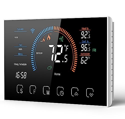 Smart Thermostat for Home, WiFi Programmable Digital Thermostat for Heat ...