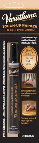 Rust-Oleum Varathane 215358 Wood Stain Touch-Up Marker For Cabernet, Black Cherry
