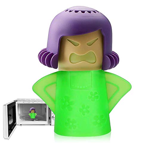 FYGAIN Angry Mama Microwave Cleaner, Microwave Oven Steam Cleaner, Angry Mom Steamer Cleaning Crud Easily in Minutes, Steam Cleans and Disinfects with Vinegar and Water for Kitchen