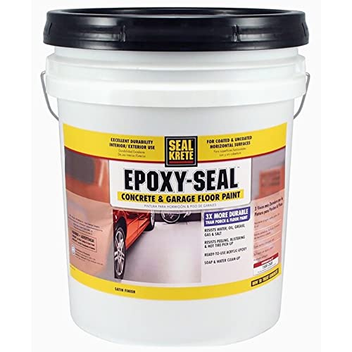 Rust-Oleum Seal-Krete Epoxy-Seal Concrete and Garage Metallic Slate Gray 5 gal