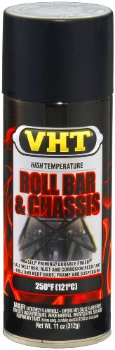 VHT SP671 Roll Bar and Chassis Paint – Satin Black Spray Paint – 11 oz Aerosol Can