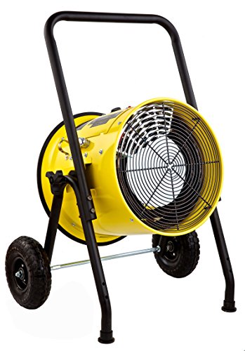 Dr. Infrared Heater DR-PS11524 Salamander Construction 15000-Watt, Single Phase, 240-Volt Portable Fan Forced Electric Heater, Yellow