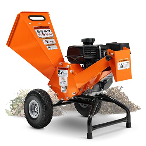 SuperHandy Wood Chipper Shredder Mulcher 7HP Engine Heavy Duty Compact Rotor Assembly Design 3