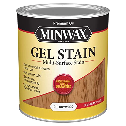 1 qt Minwax 66070 Cherrywood Gel Stain Interior/Exterior Gel Stain