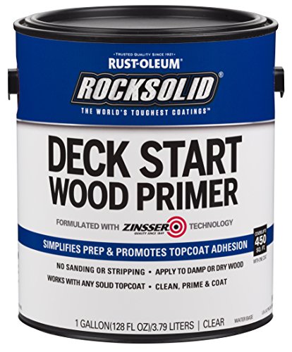 Rust-Oleum 312283 Deck Start Wood Primer, 1 Gallon, Clear, 128 Fl Oz (Pack of 1)
