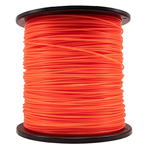 KAKO 105 Trimmer Line Heavy Duty Commercial Grade Round 0.105 Inch String Trimmer Line,Weed Eater String .105Inch-1038Ft-5Lb Fits Most of String Trimmer(Orange)