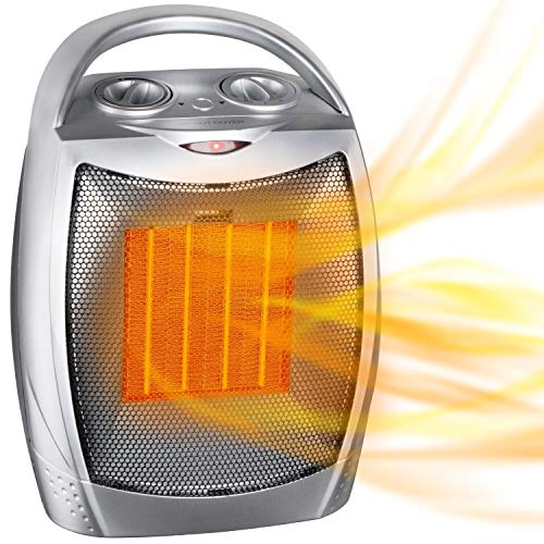 GiveBest Portable Electric Space Heater with Thermostat, 1500W/750W Safe and ...