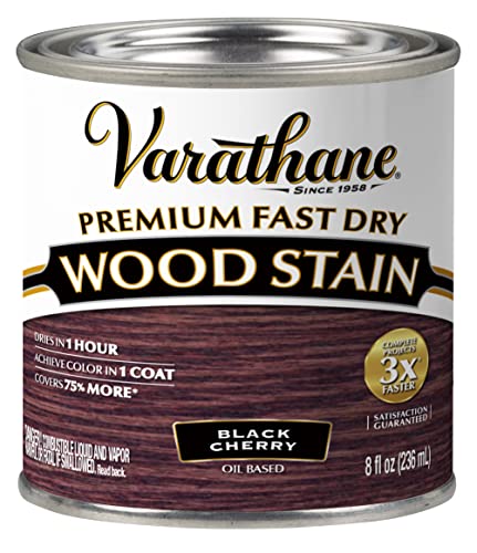 Varathane 262028 Varathane-262028 Premium Fast Dry Wood Stain, Half Pint, Black Cherry, 8 Fl Oz