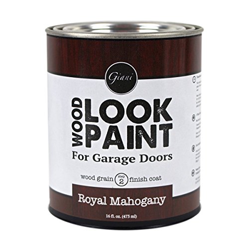 Giani Wood Look Paint for Garage Doors- Step 2 Wood Grain Finish Coat, Pint (Royal Mahogany)