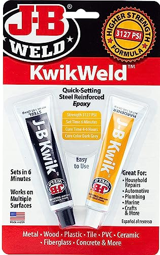 J-B Weld 8276 KwikWeld Quick Setting Steel Reinforced Epoxy - ...