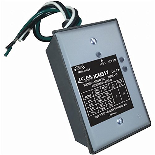 ICM Controls ICM517 Single Phase Surge Protector with Nema Type 3R Rated Enclosure, 2.16